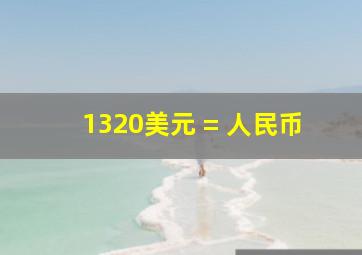 1320美元 = 人民币